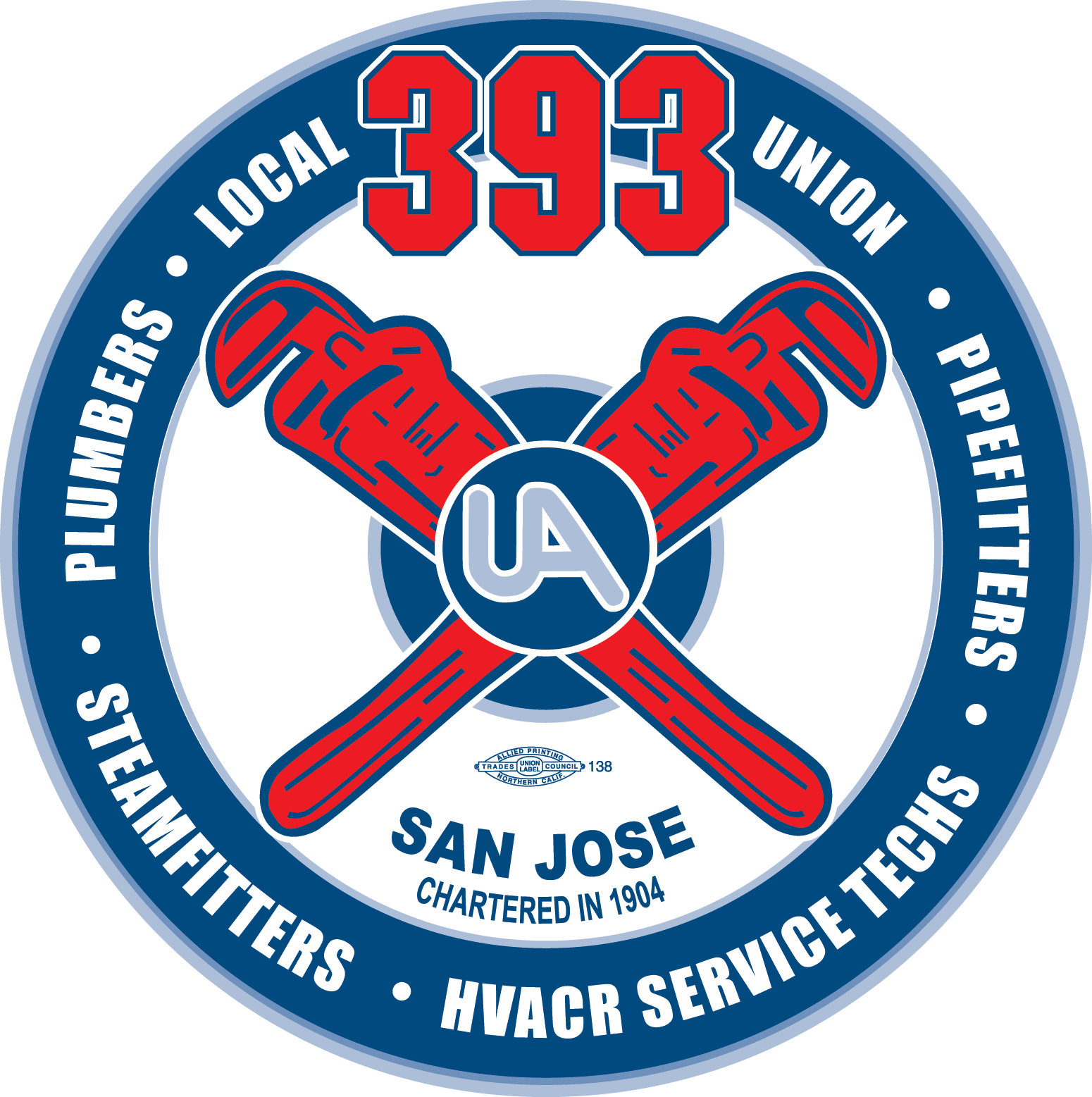 Logo for UA Local 393